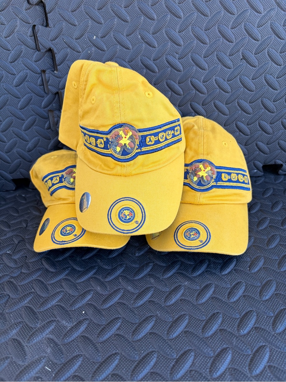 América  Aguilas Yellow Cotton Baseball Cap with Team Crest Unixes